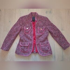 J. Crew Pink Tweed Jacket